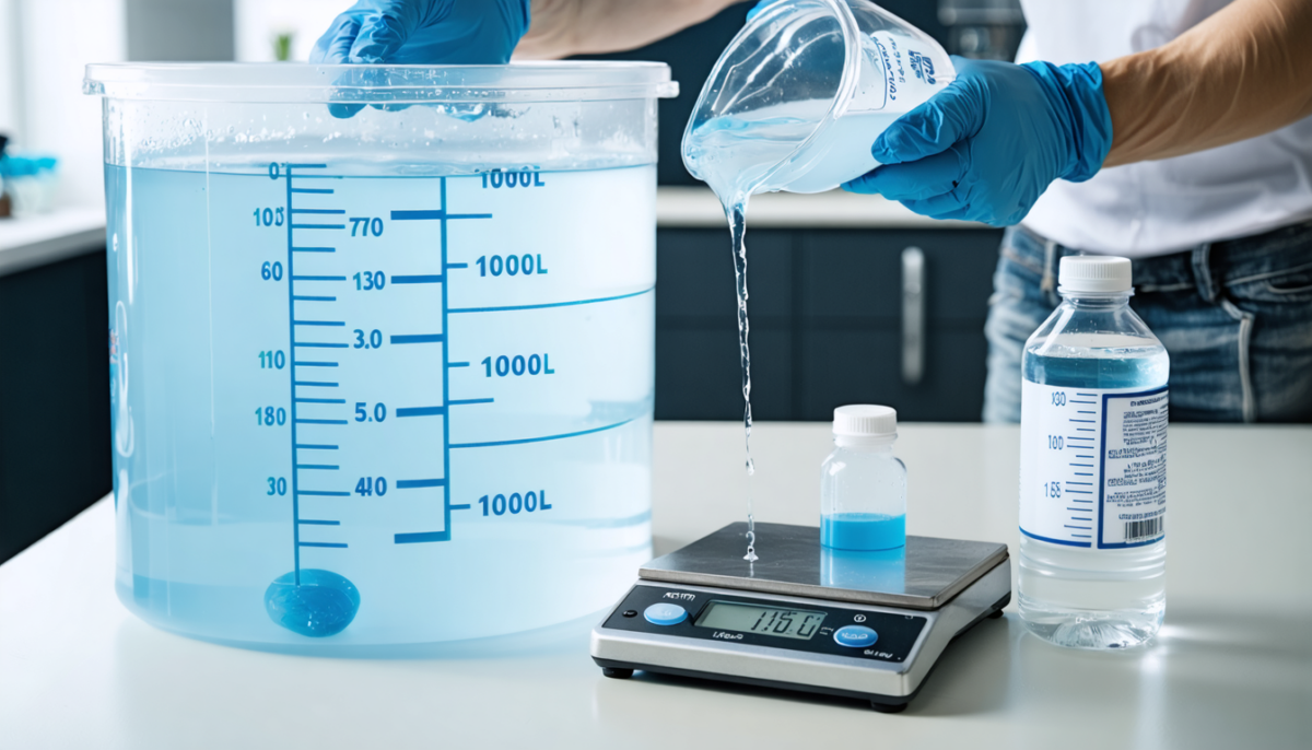 découvrez comment doser précisément la javel dans 1000 litres d'eau grâce à notre guide complet pour garantir une désinfection efficace et sécurisée.
