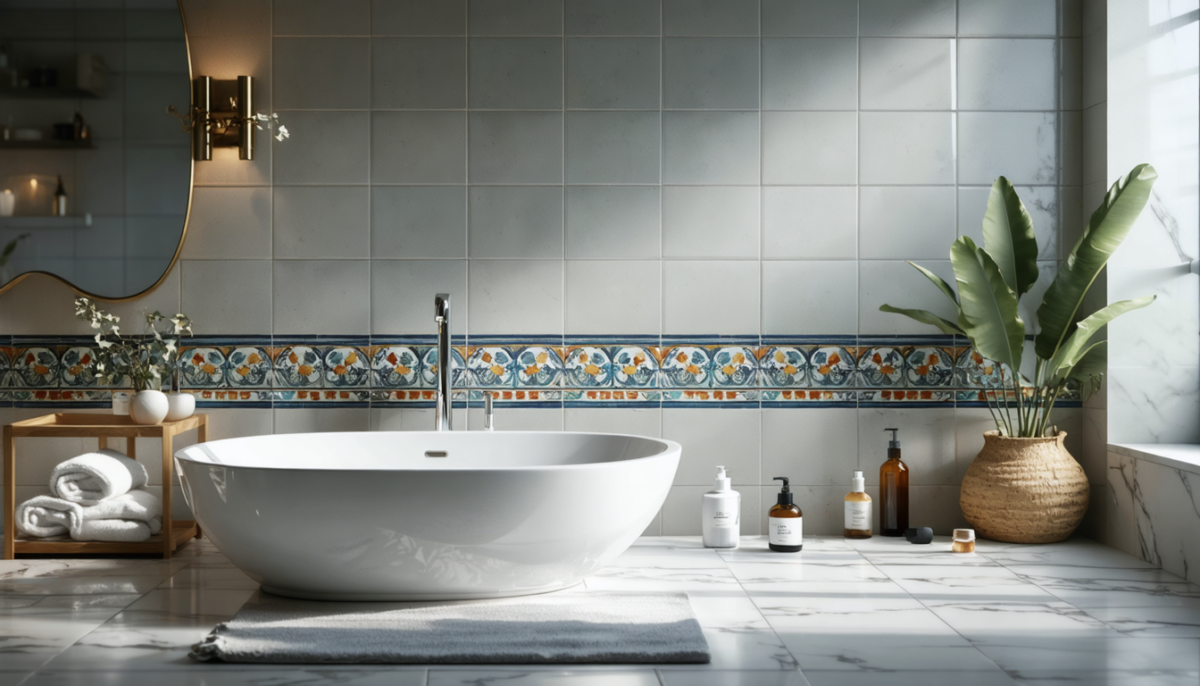 découvrez comment choisir la hauteur idéale pour une frise dans votre salle de bain avec nos conseils esthétiques et techniques de pose pour un rendu harmonieux et pratique.