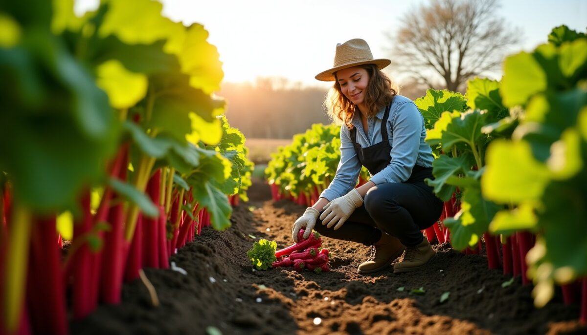 Quand planter et récolter la rhubarbe : guide des saisons essentielles