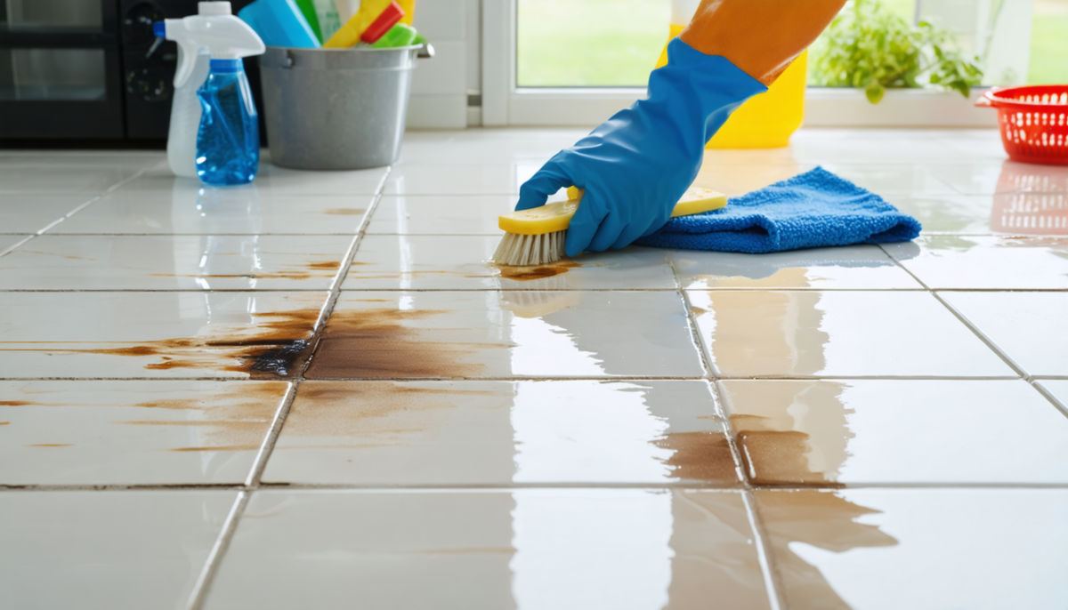 découvrez des astuces efficaces pour éliminer les taches tenaces sur votre carrelage et retrouver un sol propre et éclatant facilement.