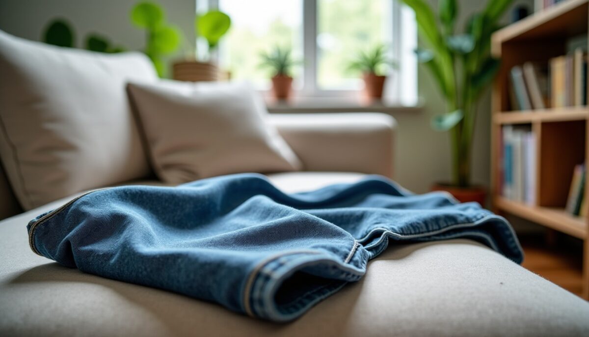 Urgence taches ! Que faire quand votre jean déteint sur un canapé en tissu ?