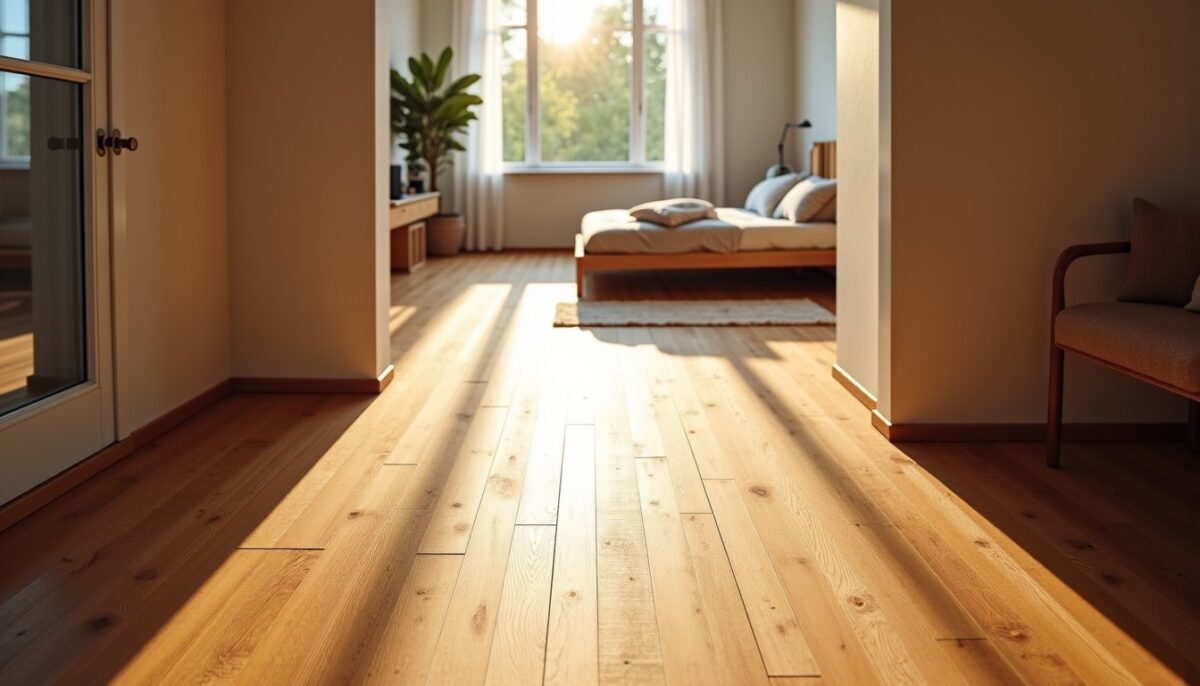 Guide pratique pour poser un parquet dans un couloir et une chambre sans utiliser de barre de seuil