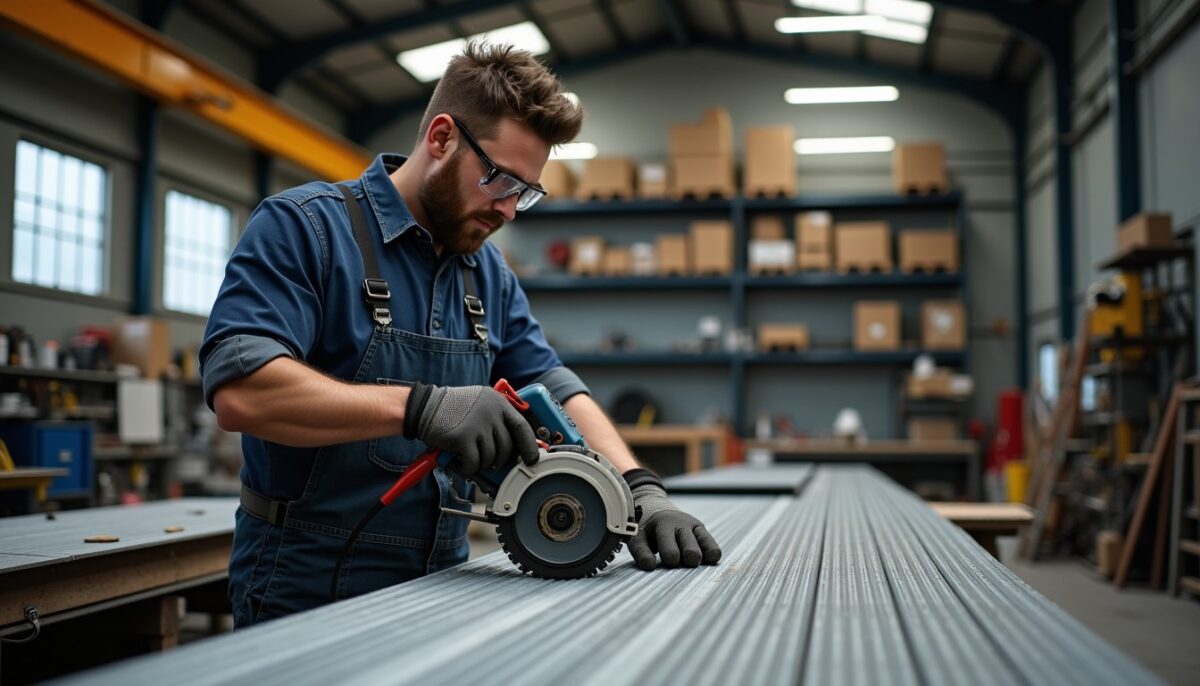 Les astuces pour découper du bac acier proprement sans l'endommager