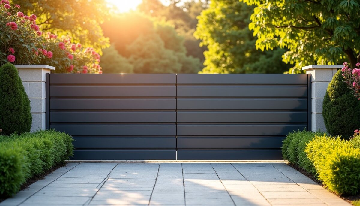 Portail coulissant en aluminium haut de gamme : découvrez la qualité et les avantages du sur-mesure français