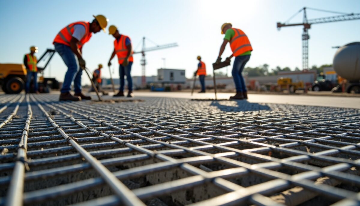 Recouvrement des treillis soudés : principes essentiels et méthode de pose pour une dalle en béton