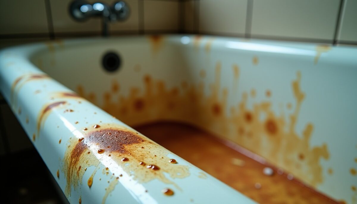 Rouille dans la baignoire : comprendre les risques pour votre santé