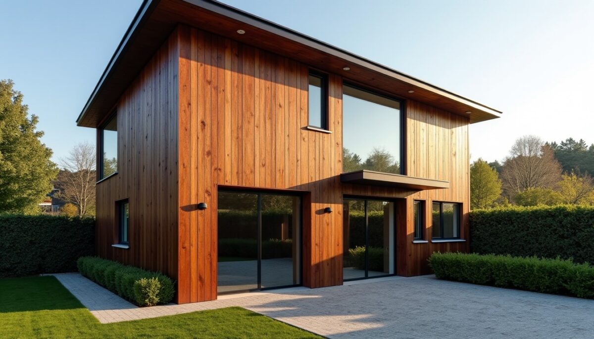 Bardage en bois thermochauffé : une finition moderne et durable pour sublimer votre façade